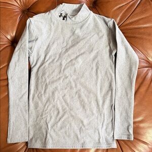 Under Armour Light Gray Mock Neck Top
